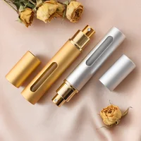 Perfume Atomizer Glass Perfume Dispenser Premium Travel Spray Bottle Refillable Portable Empty Mini Bottle 10ml 2