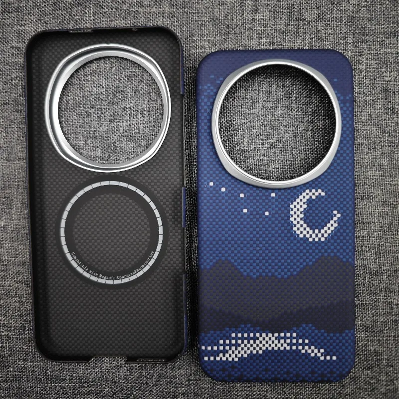 Ultra-Thin Magnetic Aramid Carbon Fiber Phone Case with MagSafe Compatibility