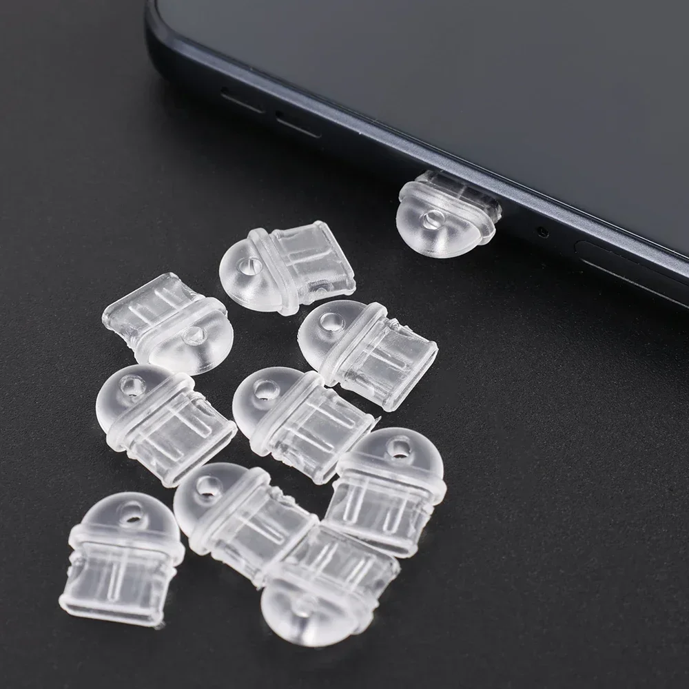Elegant Silicone USB-C Dust Plug Charm – Anti-Dust Protective Cap