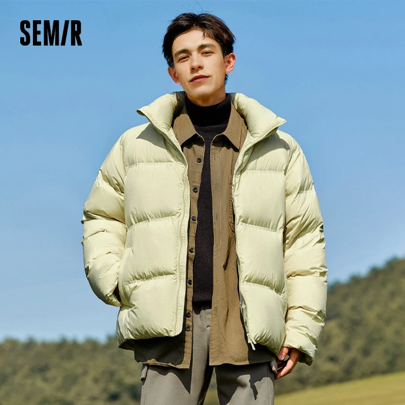 Semir Down Jacket Men Women 2024 Winter New Light Short Coat Three