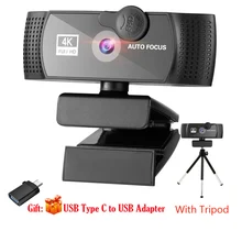  Webcam 1080P 2K 4K 8K Full HD Web Camera For PC Computer Laptop USB Web Cam With Microphone and Ring Light Web Camara Webcamera 