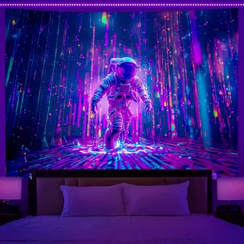 Tapisserie murale d'astronome structurels ent cool, tissu de fond, décoration d'art de chambre à coucher, décoration de fête Hiphelicopter 1