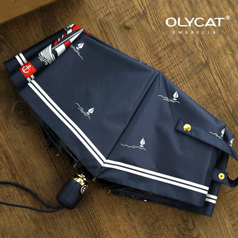Fashion Women Rain Umbrella Folding Windproof 8K Anti UV Sun Automatic Umbrella Girls Travel Portable Parasol UPF50+ OLYCAT folding umbrella automatic umbrella wind resistant umbrella sun umbrella automatic sun umbrella windproof umbrella