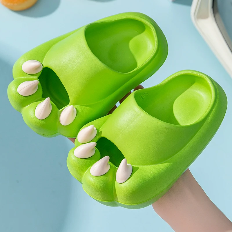 Upgrade Summer Children Cute Claws Slippers Thick Kawaii Sandals Non-Slip Soft Bottom Baby Sandal Kids Slides Home Toddler Shoes