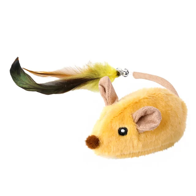 Automatic Sensing Moving Mouse Interactive Cat Toys Electronic Remote Squeaky Cat Toy For Kitten USB Rechargeable Pet Plush Toy 6