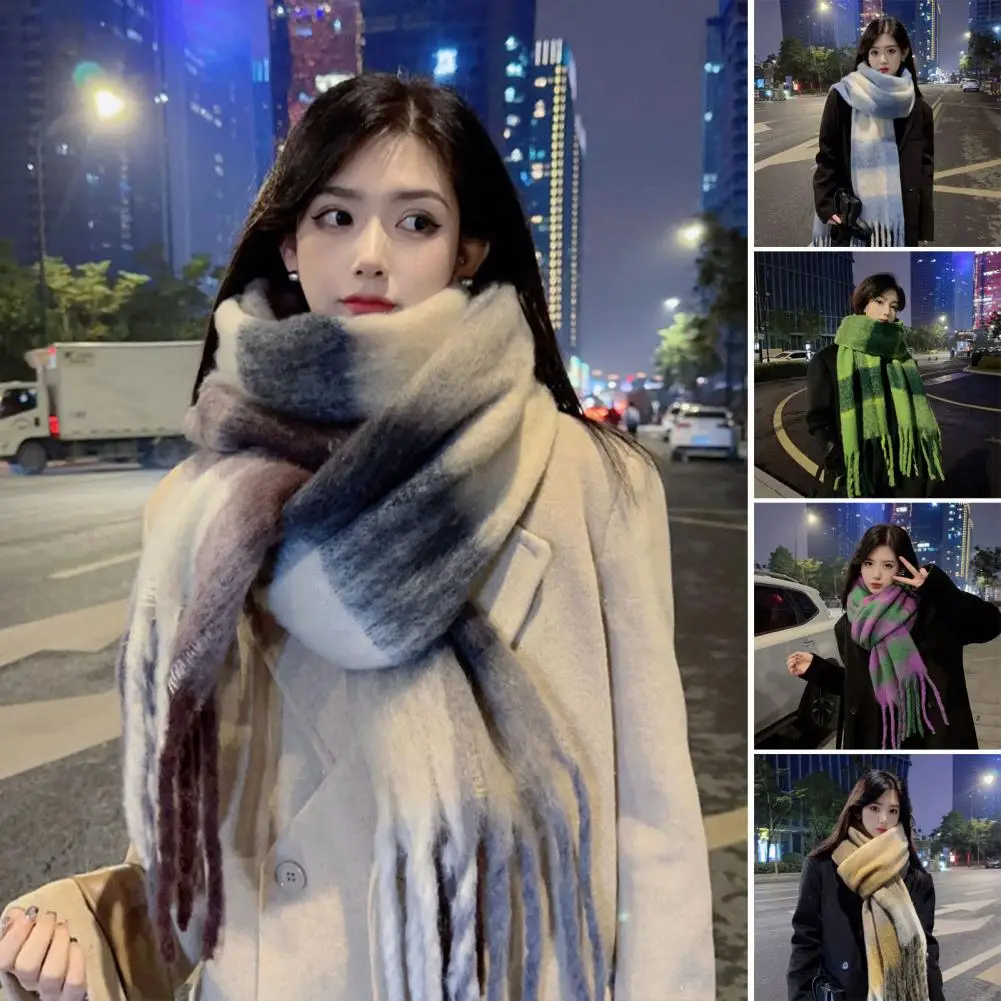 Рисунок 3 - Клетчатый шарф, уютный зимний шарф