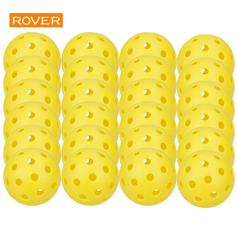Pickleball 74MM Durable Outdoor Balls â 40-Hole, 26g Competition Pickleballs, Available in 6/12/24-Pack Sets 1