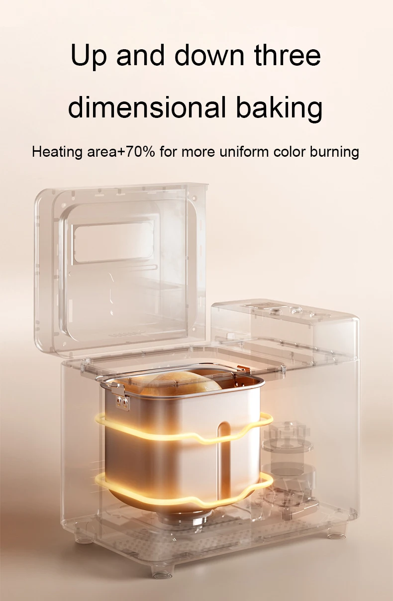 Description Picture 6 of itemMultifunctional Automatic Feeding Fruit Cake Bread Baking Machine Timer Electric Yogurt Ice Cream Maker Toaster Fermenter 1000g