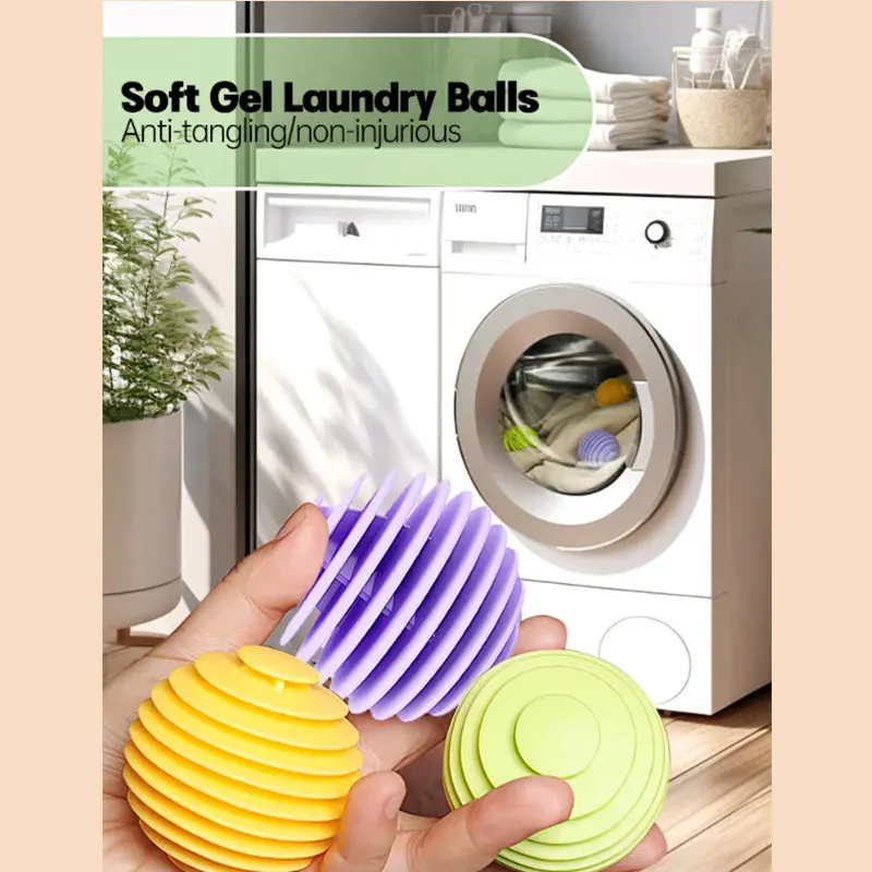 Soft Rubber Laundry Ball For Household Washing Machines Anti Entanglement Laundry Ball Reusable Clothes Washing Cleaning
