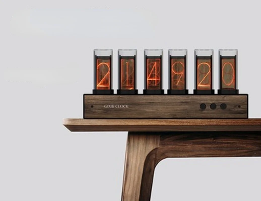 Цифровые аналого-цифровые часы электронные Nixie настольная трубка Led настольный