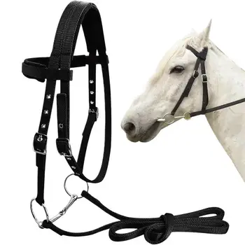 Horse Bridle Headband Throat Latch For Horse Bridle With 3 Buckles Horse Head Headstall Lead Rope Horse Farm Must-have