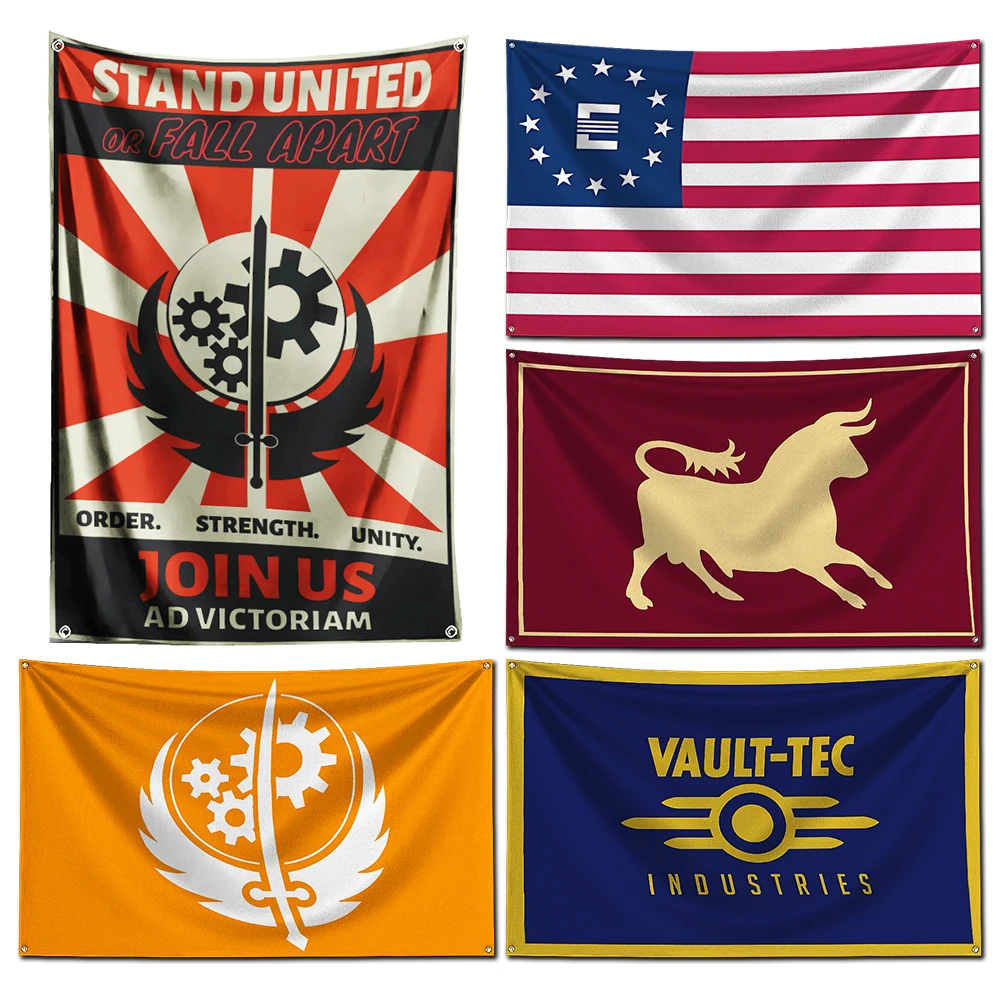 

3x5 Ft Vault-Tec Caesar's Legion Flag Polyester Digital Printing Banner For Garage or Out door Decoration