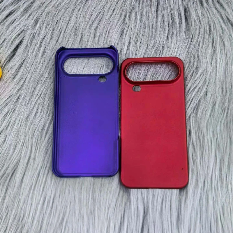 Slim Shockproof Matte Clear Phone Back Cover - Solid Color Bumper Shell