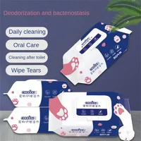 Pet Wipes Ro Pure Water Formula Pet Care Pet Health Care and Cleaning Pet Specific Cleaning Deodorizing Wet Tissue No Wash 1