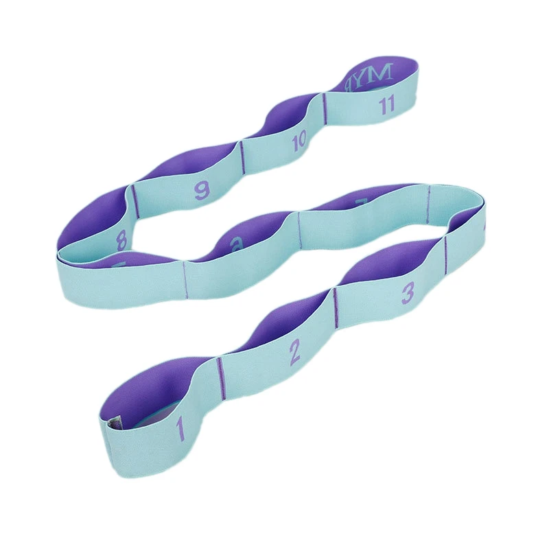 

Ремень для йоги с 11 петлями, неэластичная лента, многопетлевая лента для растяжки, пилатеса, гимнастики