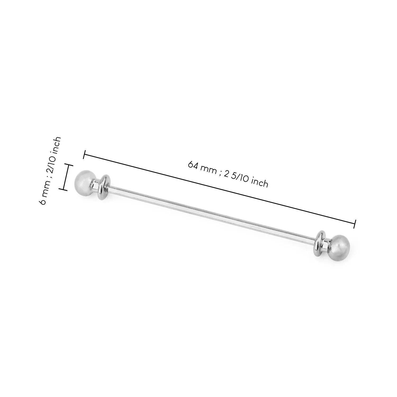 Fermacravatta Con Cristallo Per Uomo - Spilla Da Colletto Elegante - Foto 5