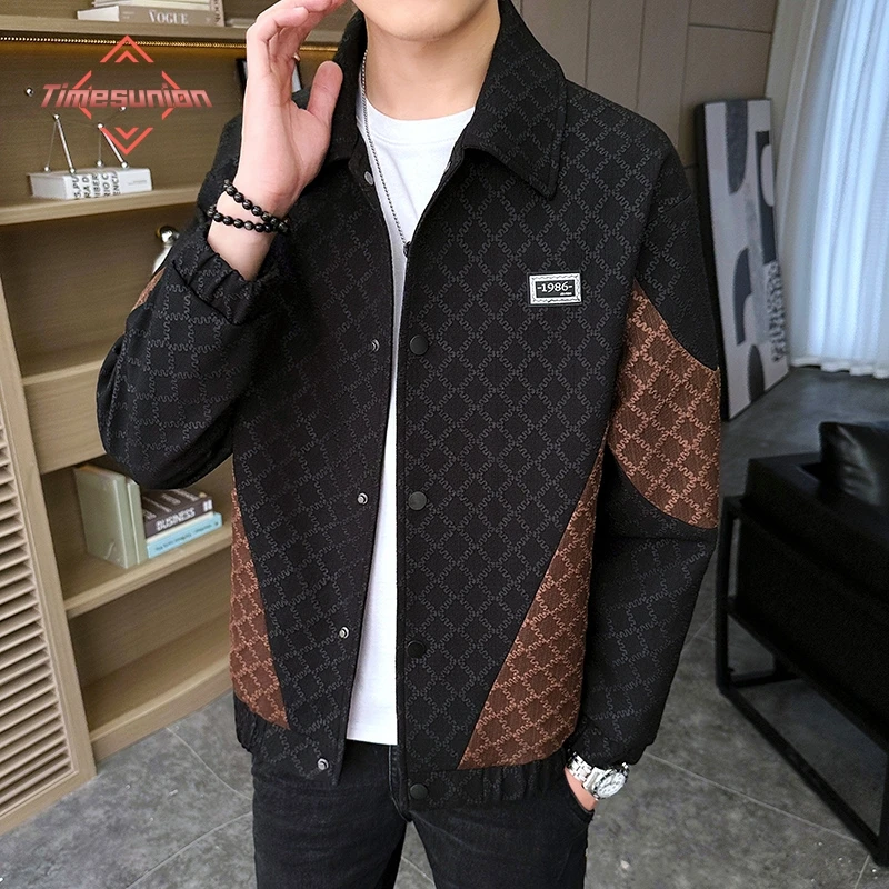 

Spring Autumn Lovers Fashion Coat Clothes Europe and The United States Jacket Casual Baseball Clothes Youth Jacket Men's Work