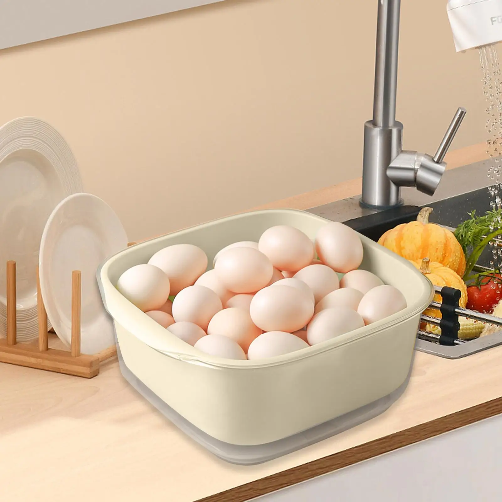 Kitchen Nesting Vegetable Fruit Washing Basket Mesh Strainer Food Storage Container Food Strainer Noodle Vegetables Beans Pasta