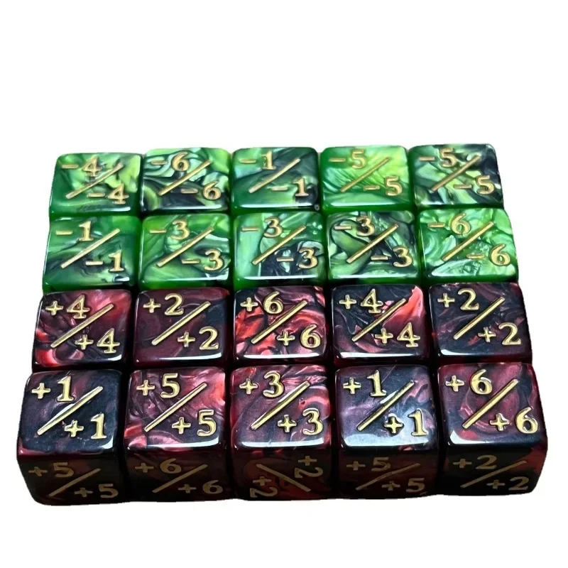 

10pcs Dice D6 Games Counter Dice High Quality D6 Dice Plain Colour Mixed Colours Marble Effect for Math Game MTG Card Game