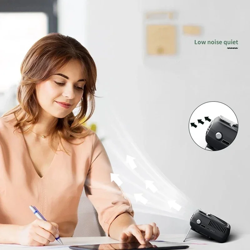 Xiaomi Youpin Portable Personal Hanging Waist Fan With 10000Mah Recharge Quiet Wearable Electric Fan Handheld Air Conditioner 5 Xiaomi Youpin Portable Personal Hanging Waist Fan With 10000Mah Recharge Quiet Wearable Electric Fan Handheld Air Conditioner - Image 5