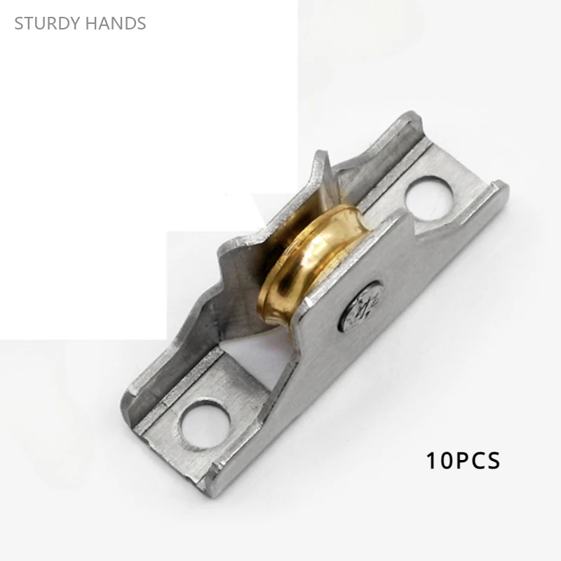 Rodillos Para Puerta Corredera De Patio - 4 Unidades, 158x20x12 Mm, Doble Rueda De Latón | Para Madera, Aluminio, Plástico, Carga Hasta 100 Kg