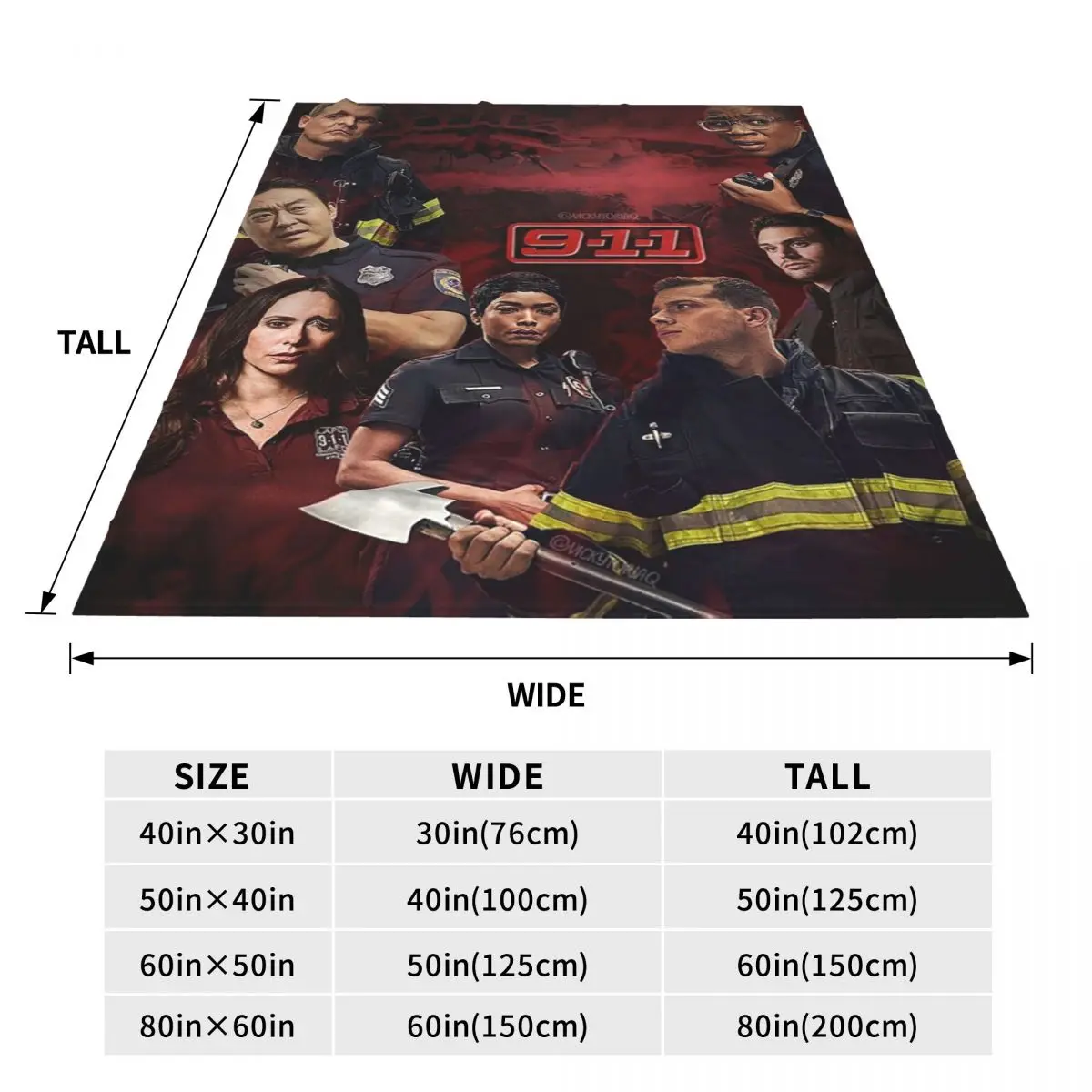 9-1-1 - Red Glare Blanket Flannel Super Soft Throw Blankets Sofa Throw Blanket For Couch Bedding Office Throws Bedspread Quilt 3