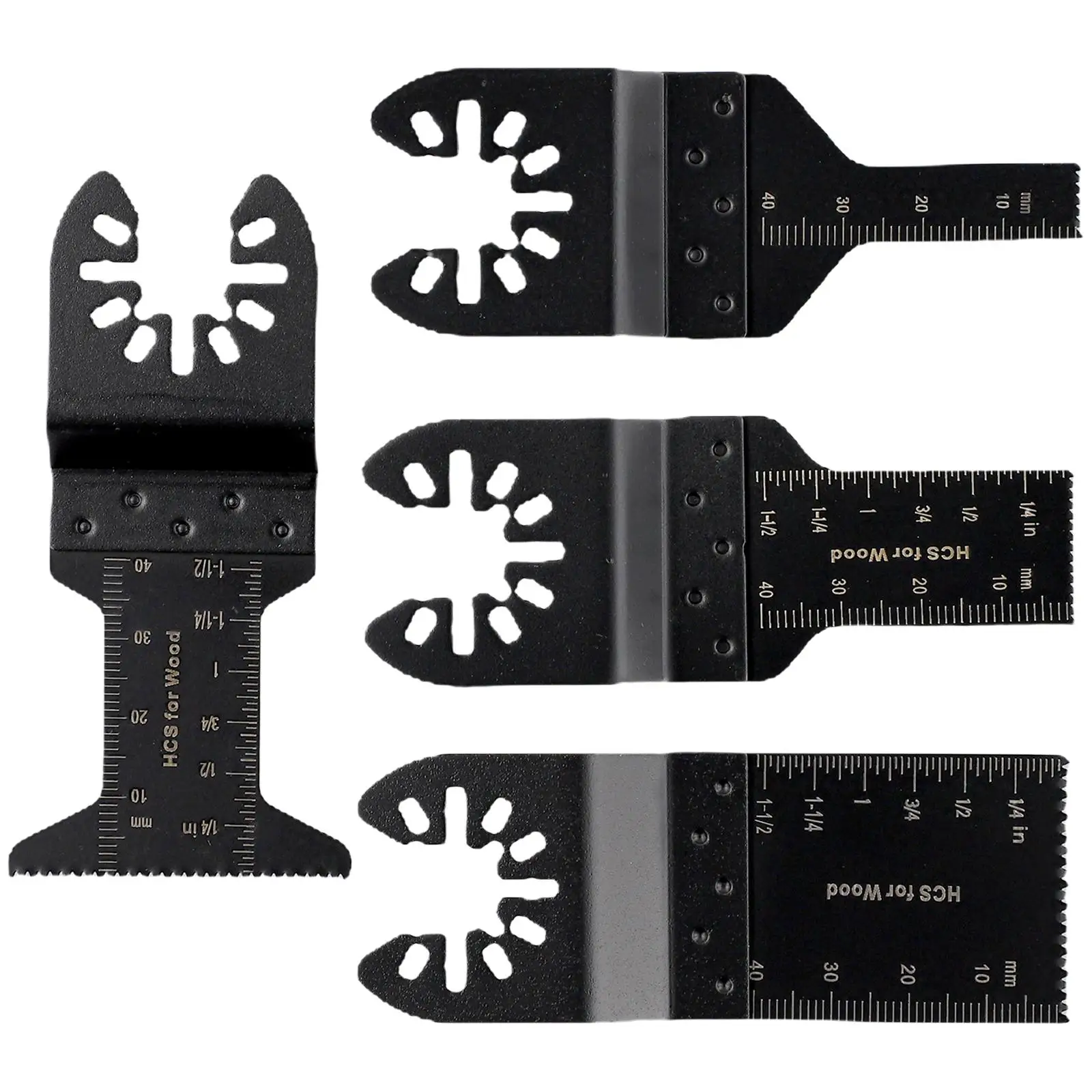 Black High Quality Saw Blades 4pcs Home Metal Multi Tool Multi-Function Accessories Blades Cut Tool Oscillating punch down tool ampcom 110 type multi function network cable tool with two blades telephone impact terminal insertion tools