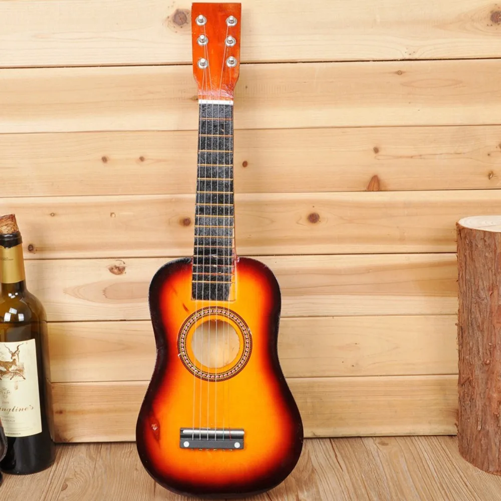 【HOT SALE】 Solid Wood Children's Guitar Adjustable String Knob Classical Children's Instrument Toy Durable 21 Inch Musical Instrument Toy - 4