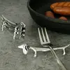 Dachshund Dog Chopstick Holder Stainless Steel Chopsticks Rest Spoon Stand Fork Holder Kitchen Cutlery Shelf Table Decoration 1