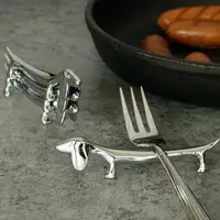 Dachshund Dog Chopstick Holder Stainless Steel Chopsticks Rest Spoon Stand Fork Holder Kitchen Cutlery Shelf Table Decoration 1