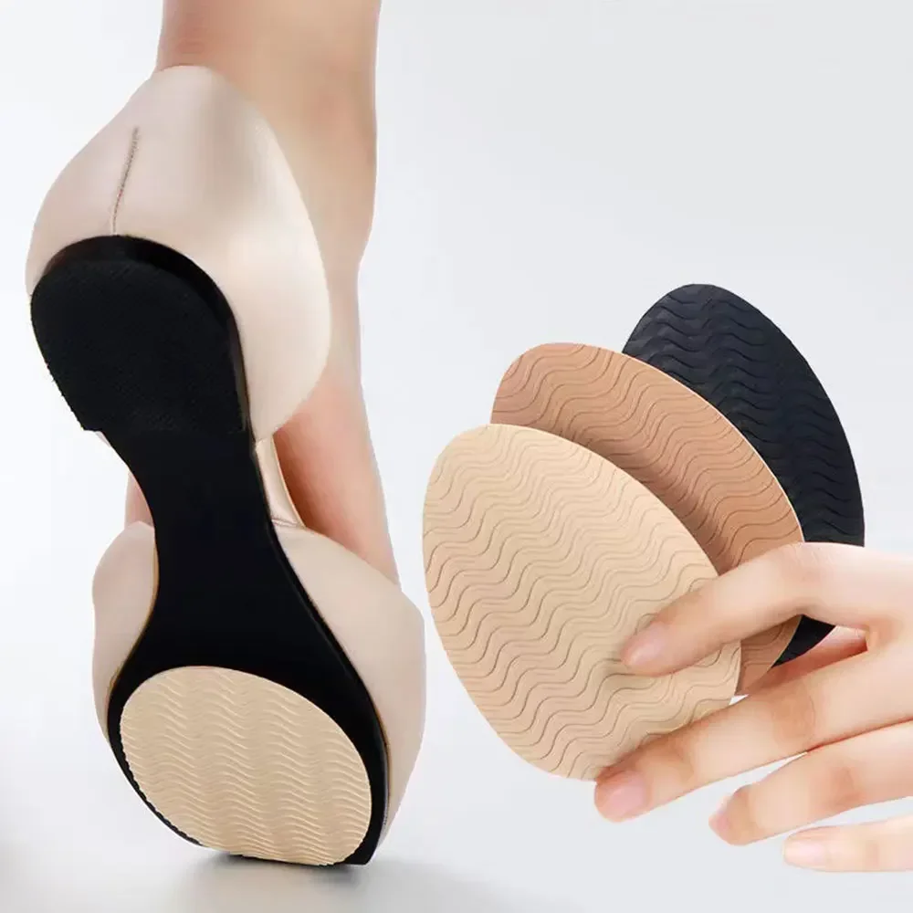 2PCS Shoe Sole Protector Anti-Slip Replacement Rubber Soles Outsoles for Shoes Repair Mat High Heels Self-Adhesive Bottom Sheet