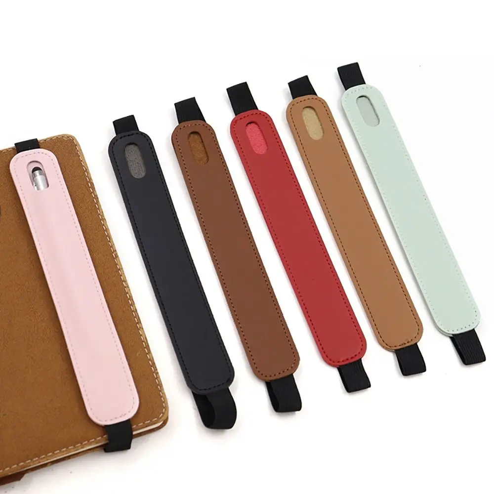 

Leather Pencil Holder Cover Anti-Lost Multiple Colors Touch Screen Pen Cover Pencil Case Book Notebook