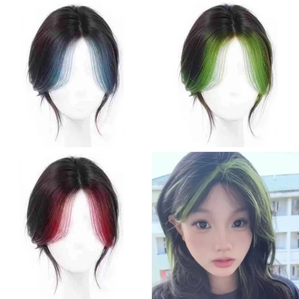 Synthetic Clip In Bangs Fringe Hairpiece For Women