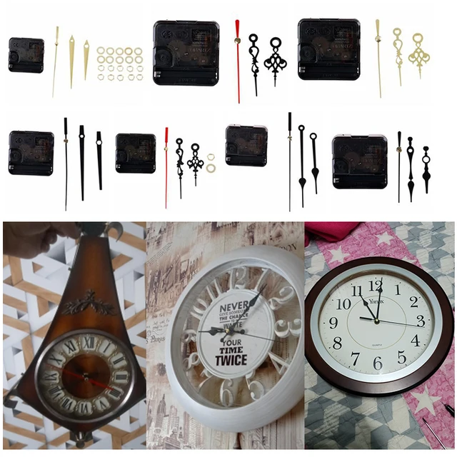 1 Unidades DIY Kits DIY Reloj de Pared Silencioso Reloj Silencioso Reloj de  Reparación DIY Reloj Movimiento Mecanismo Reloj Mecanismo y Reloj