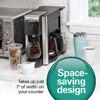 5-in-1 International Coffee Machine Brew Pods Grounds Carafe Touchscreen Reservoir Compact 2