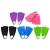 Silicone Swimming Fins Travel Size Flippers Short Snorkeling Fins Comfortable Swim Training Fins for Lap Swimming Pool 2