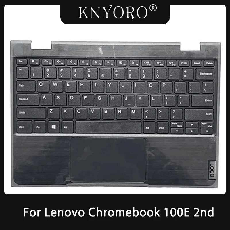 

NEW Original for Lenovo Chromebook 100E 2nd 5CB1B02522 Laptop Palmrest Upper Cover Top Case with US UK Keyboard Touchpad Replace