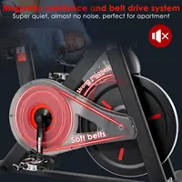 Vélo d'exercice avec résistance magnétique, vélo d'entraînement à domicile, vélo de spinning, vélo de fitness intérieur, moniteur LCD, réglable, jusqu'à 120 3