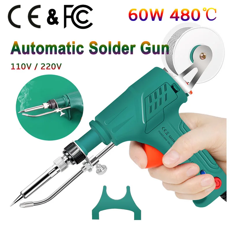 New Professional 60W Tin Soldering Gun Set CE/FC Certified Electric Solder Iron With Light Welder Machine For Electronic Welding