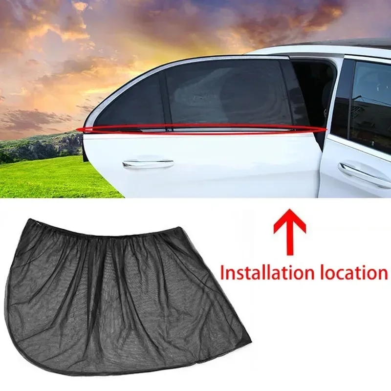 Universal UV Protection Car Sunshade Side & Rear Window Sun Visor Shield - Anti-Glare Curtain for Auto Styling & Heat Reduction