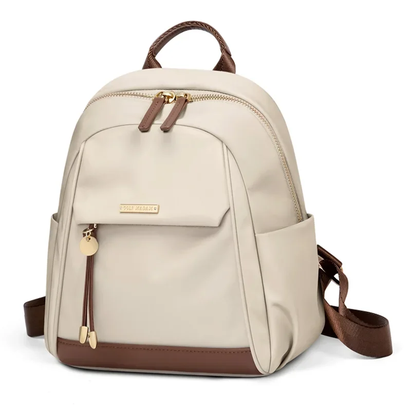 GOLF Small Backpack Apricot Women Black Waterproof Backpack Laptop Outdoor Female Oxford Fashion Commuter Bag Designer Luxury 2