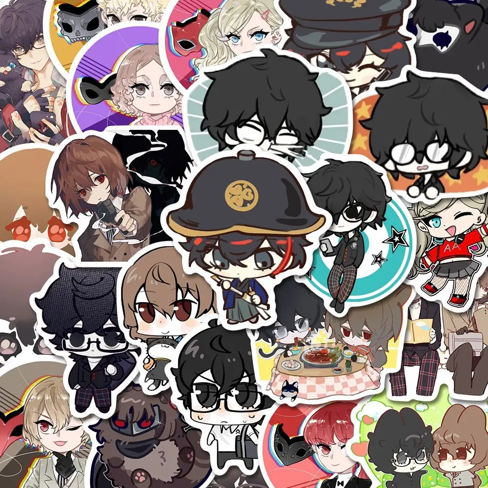 PERSONA5 애니메이션 스티커, 아마미야 렌, 사카모토 류지, 학용품, 학생 문구, 귀여운 노트북, 전화 케이스, DIY 장식