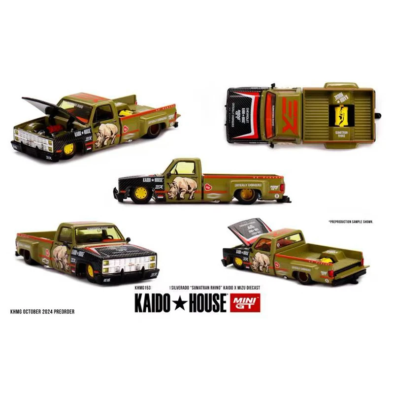 PreSale Kaido House MINIGT 1:64 M3 E30 GTR R34 Carbon 510 NSX CIVIC Wagon 240Z Silverado Diecast Car Model Toys Monthly Updates 2