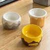 Pet Ceramic Bowl Honey Can Modeling Cat Food Water Feeders Elevated Small Dogs Drinking Cute Bowls 2