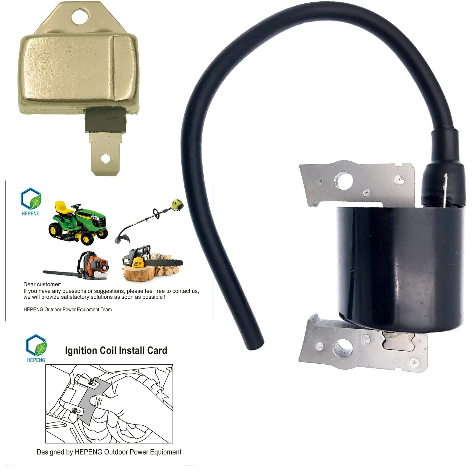 

HEPENG-470 катушки зажигания 21121-2069 с модулем зажигания 21119-2161 для арматуры двигателя Kawasaki-Magneto