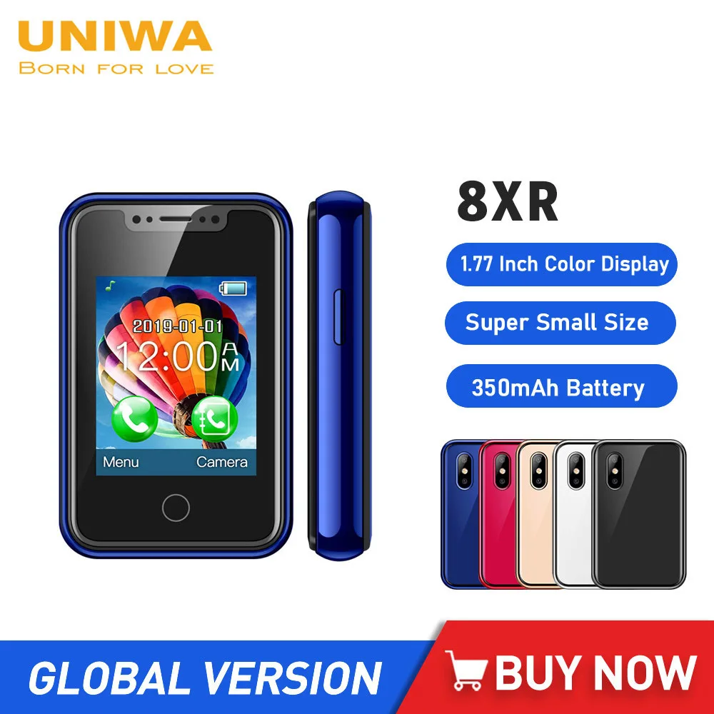 UNIWA8XR2GGSMMINIPhone177InchTouchScreenCellphoensMTK6261D