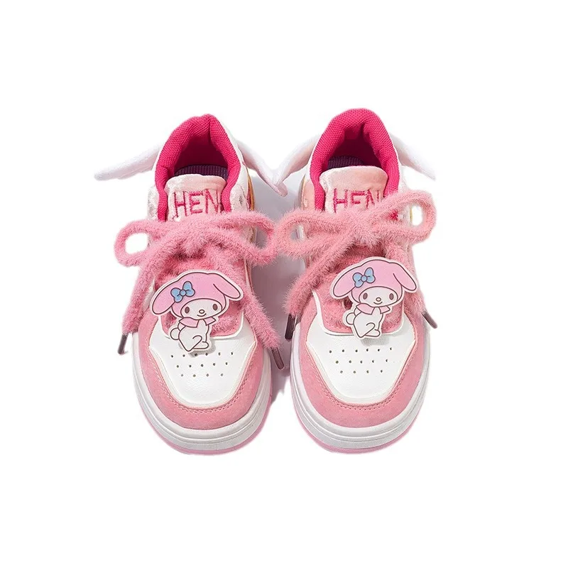 

Sanio Hello Kitty Kuromi My Melody Cinnamoroll Girls Melody Cute Sneakers Soft Bottom Autumn Casual Shoes Wings Korean Sneaker