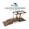 1:72 World War II European Drawbridge Architectural Scene Wooden Assembly Model Decoration Handmade Gift 2