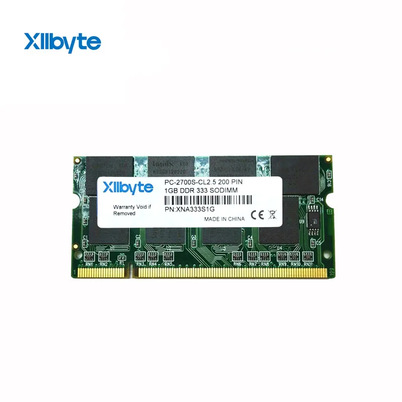 New Sealed SODIMM DDR 333Mhz 1GB PC-2700 Memory For Laptop RAM Xllbyte laptop memory module,laptop ram memory,notebook ram memory