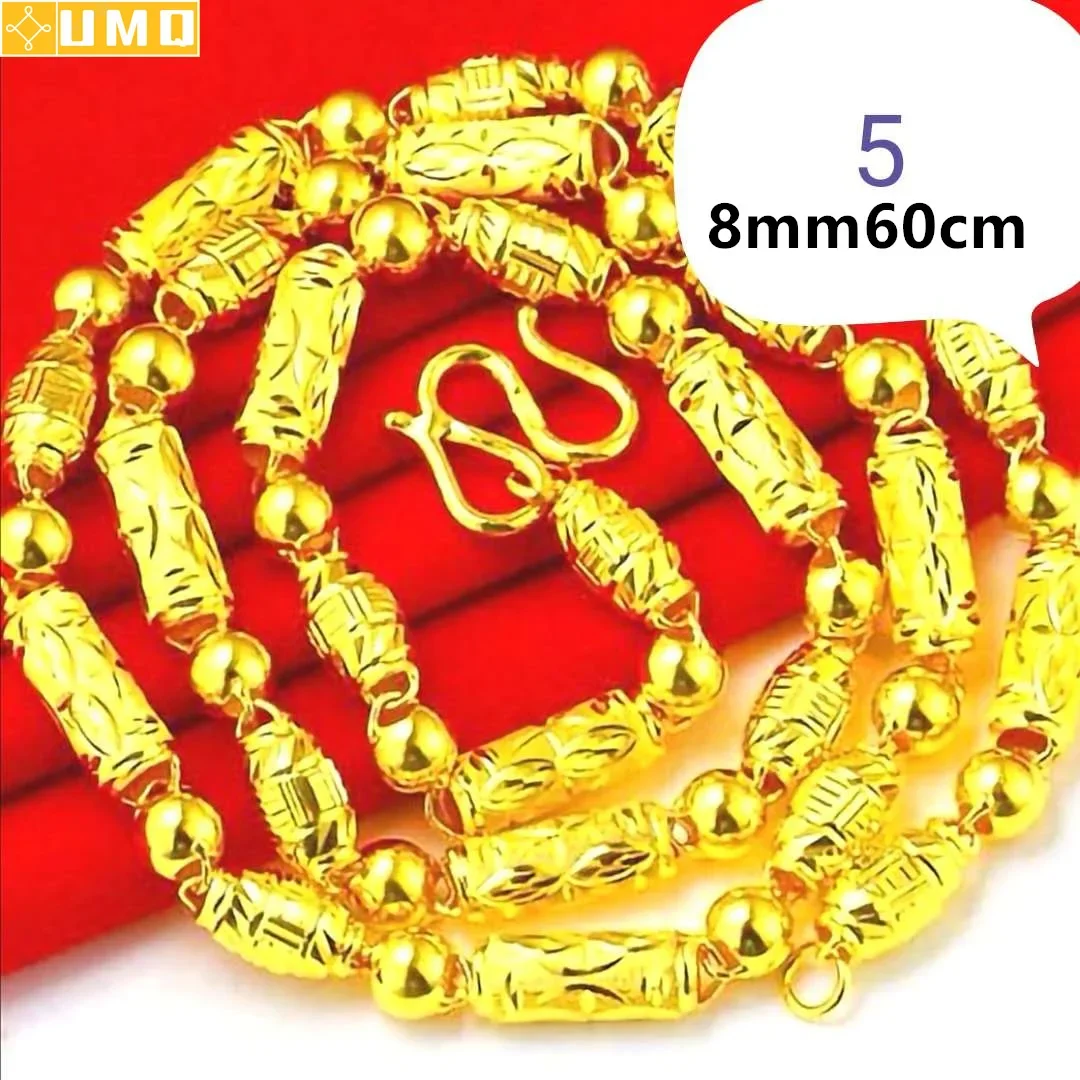 

30g 14k Gold Real Gold Necklaces Shiny Choker Snake Chain Exquisite Necklace Gift for Men Women Fine Jewelry Never Fade 14 k